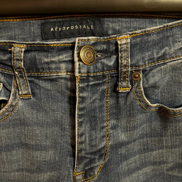 Aeropostale High Wasted Jeggings Distressed‎ Size 0 - Picture 6 of 14